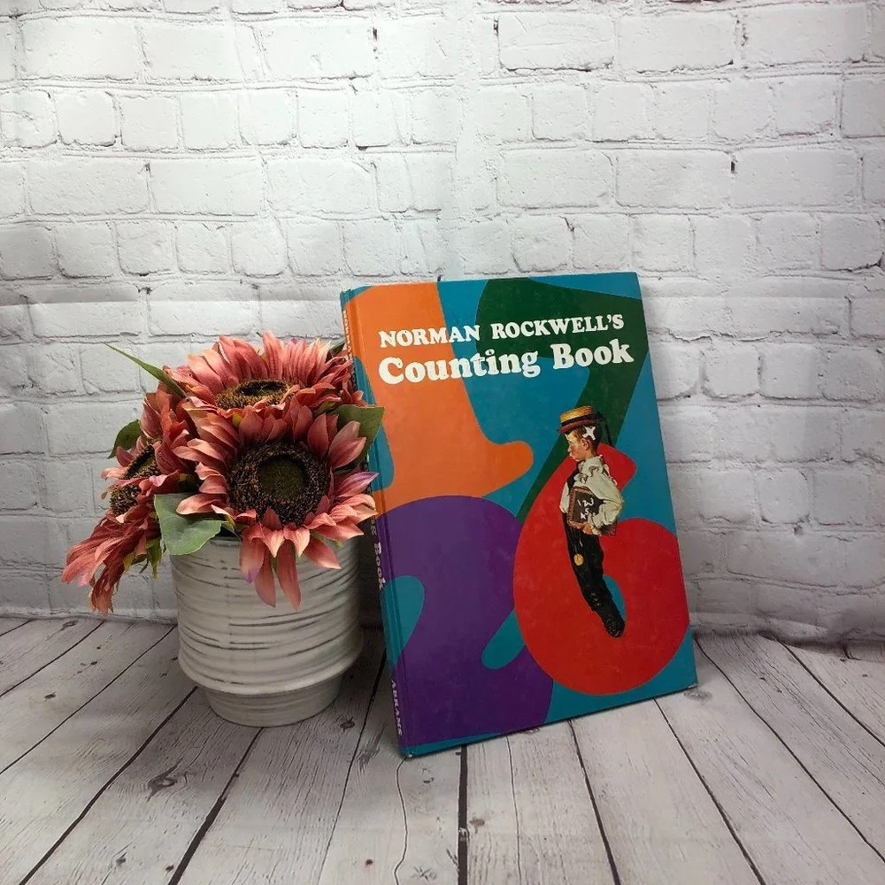 vintage 1977 norman rockwell's counting book
